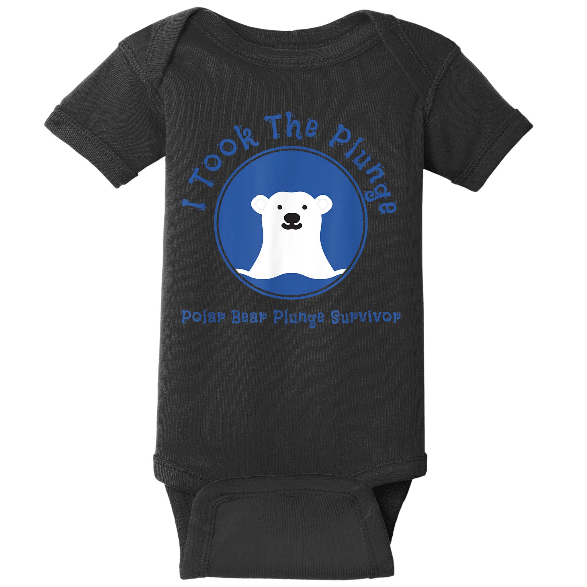 Polar Plunge Polar Bear I Took The Plunge Baby Bodysuit