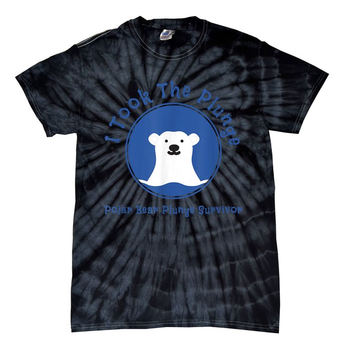 Polar Plunge Polar Bear I Took The Plunge Tie-Dye T-Shirt