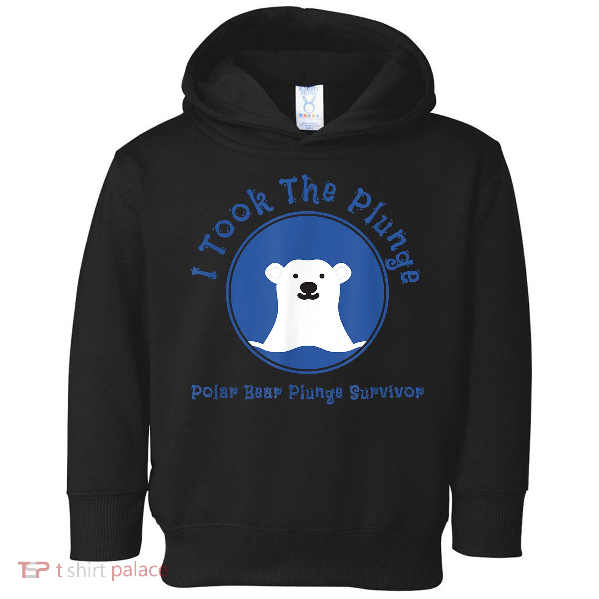 Polar Plunge Polar Bear I Took The Plunge Toddler Hoodie