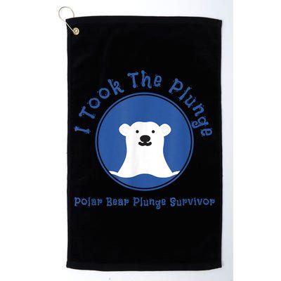 Polar Plunge Polar Bear I Took The Plunge Golf Towel