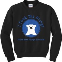 Polar Plunge Polar Bear I Took The Plunge Kids Sweatshirt