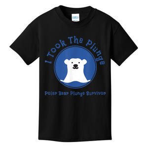 Polar Plunge Polar Bear I Took The Plunge Kids T-Shirt