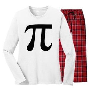 Pumpkin Pi Pie Funny Math Pun Thanksgiving Halloween Costume Women's Long Sleeve Flannel Pajama Set 