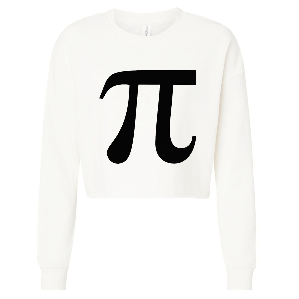 Pumpkin Pi Pie Funny Math Pun Thanksgiving Halloween Costume Cropped Pullover Crew