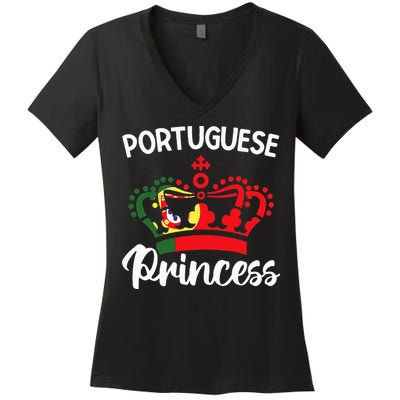 Princess Portugal Portuguese Women's V-Neck T-Shirt