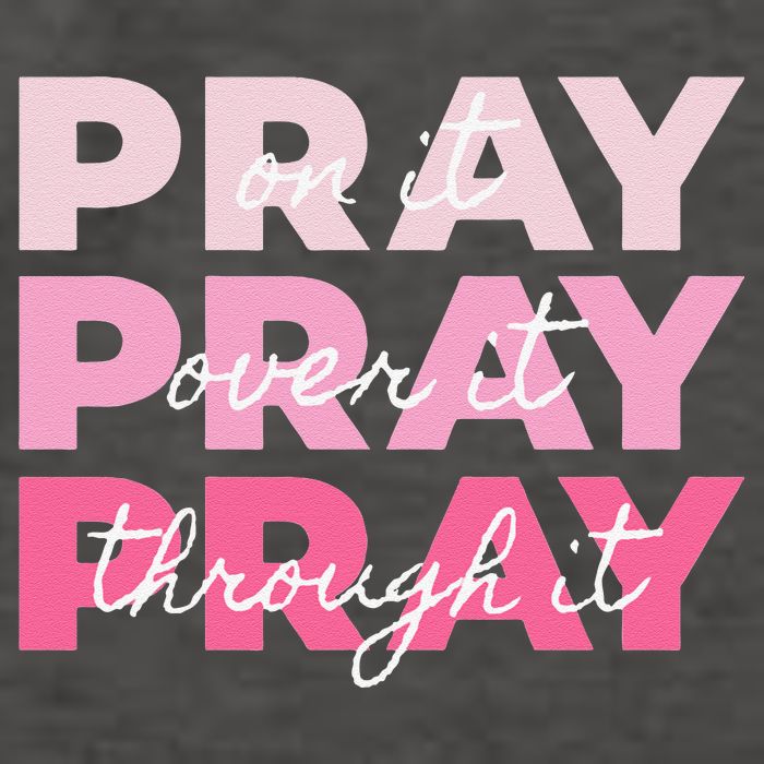 Pray Pray Pray Pray On It Pray Over It Pray Through It Vector Backpack