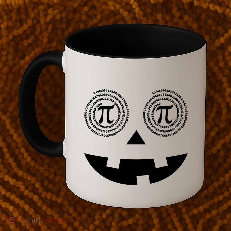 Pumpkin Pi Pie Funny Math Pun Thanksgiving Halloween Costume Mug