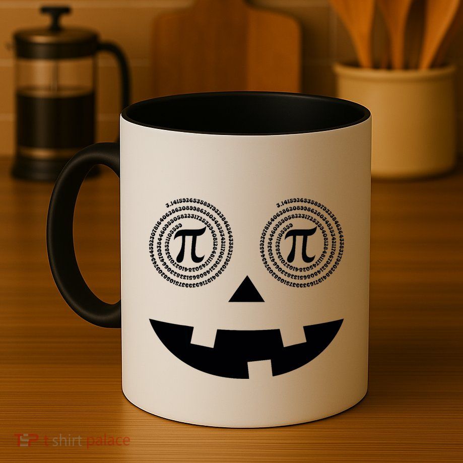 Pumpkin Pi Pie Funny Math Pun Thanksgiving Halloween Costume Mug