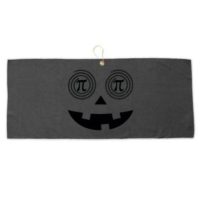 Pumpkin Pi Pie Funny Math Pun Thanksgiving Halloween Costume Large Microfiber Waffle Golf Towel