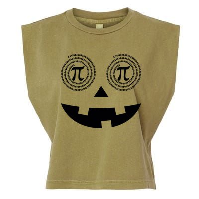 Pumpkin Pi Pie Funny Math Pun Thanksgiving Halloween Costume Garment-Dyed Women's Muscle Tee