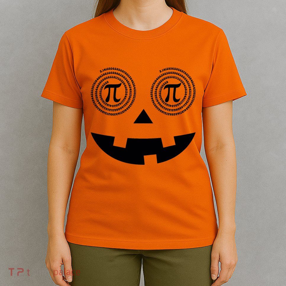 Pumpkin Pi Pie Funny Math Pun Thanksgiving Halloween Costume T-Shirt