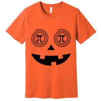 Pumpkin Pi Pie Funny Math Pun Thanksgiving Halloween Costume Premium T-Shirt