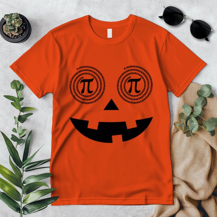 Pumpkin Pi Pie Funny Math Pun Thanksgiving Halloween Costume Premium T-Shirt