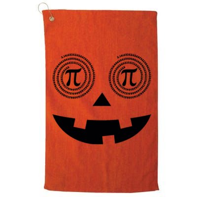 Pumpkin Pi Pie Funny Math Pun Thanksgiving Halloween Costume Platinum Collection Golf Towel