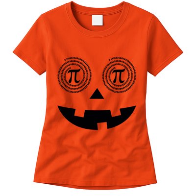 Pumpkin Pi Pie Funny Math Pun Thanksgiving Halloween Costume Womens T-Shirt