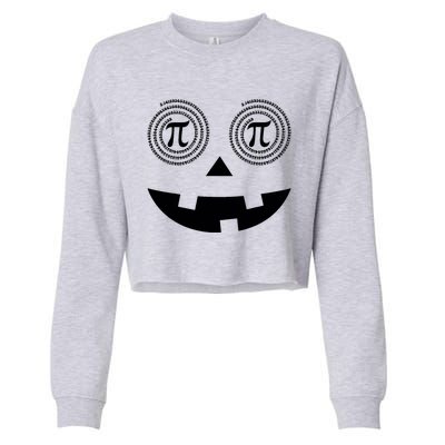 Pumpkin Pi Pie Funny Math Pun Thanksgiving Halloween Costume Cropped Pullover Crew