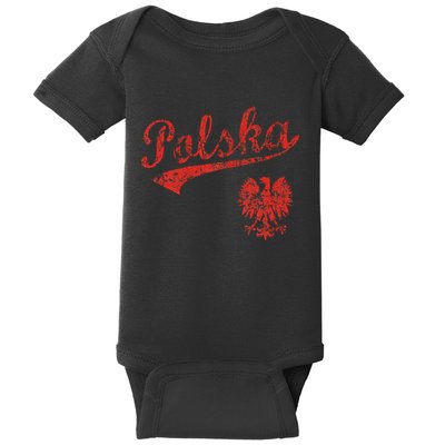 Polska Polish Poland Polski Family Heritage Baby Bodysuit