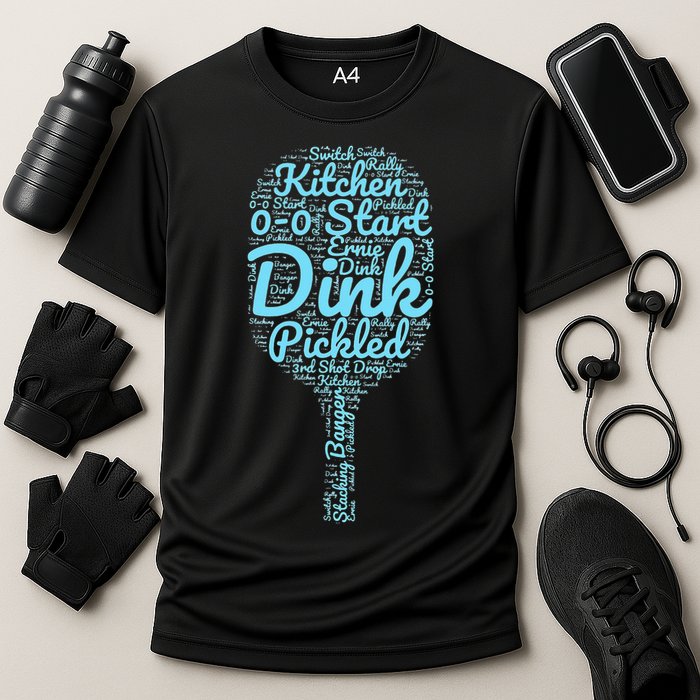 Pickleball Phrases Pickleball Cooling Performance Crew T-Shirt