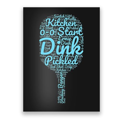 Pickleball Phrases Pickleball Poster