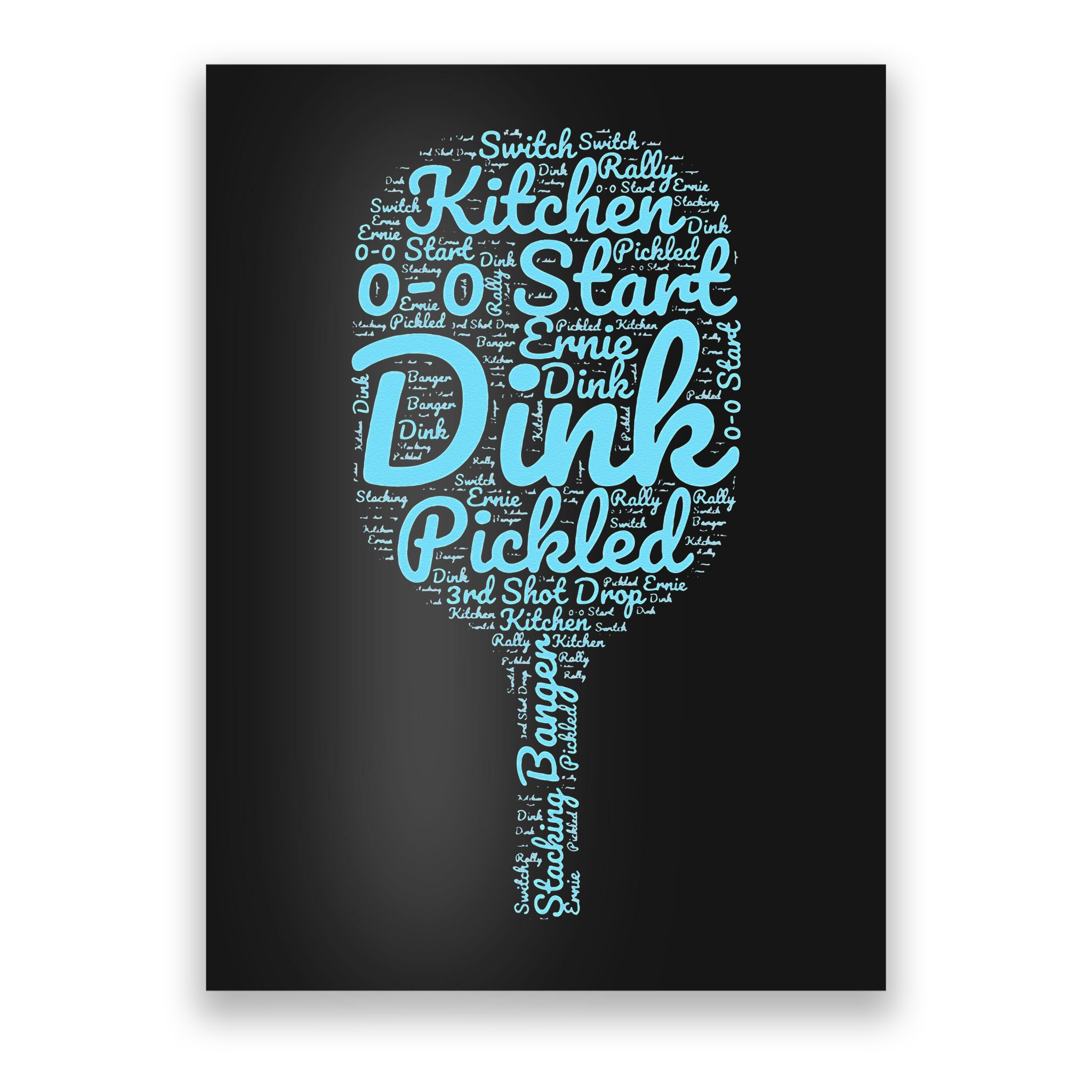 Pickleball Phrases Pickleball Poster