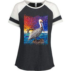 Pelican Pixelated Enza Ladies Jersey Colorblock Tee