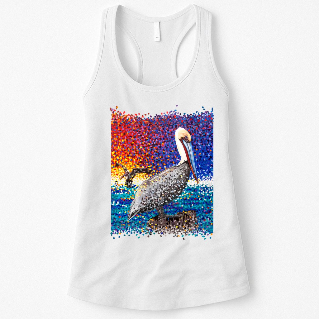 Pelican Pixelated Womens Tank Top
