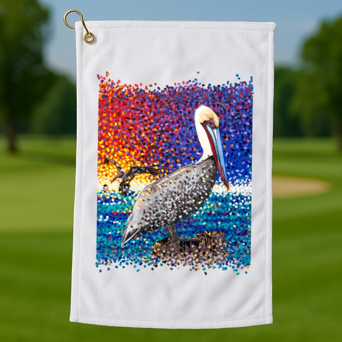 Pelican Pixelated Golf Towel