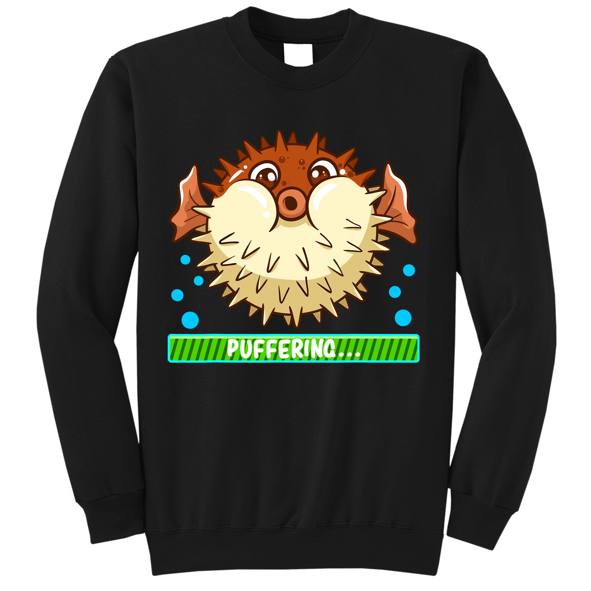 Pufferfish Puffering Puffers Tetraodontidae Fish Boy Girl Sweatshirt