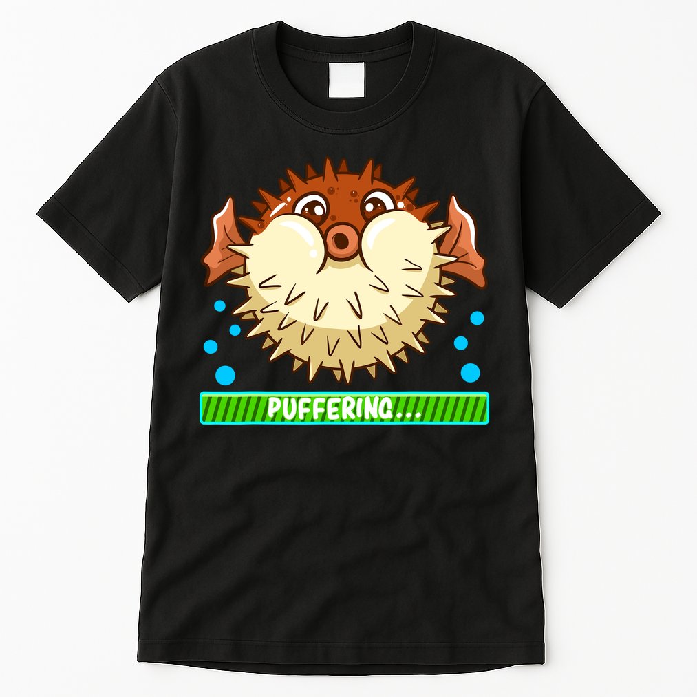 Pufferfish Puffering Puffers Tetraodontidae Fish Boy Girl Tall T-Shirt