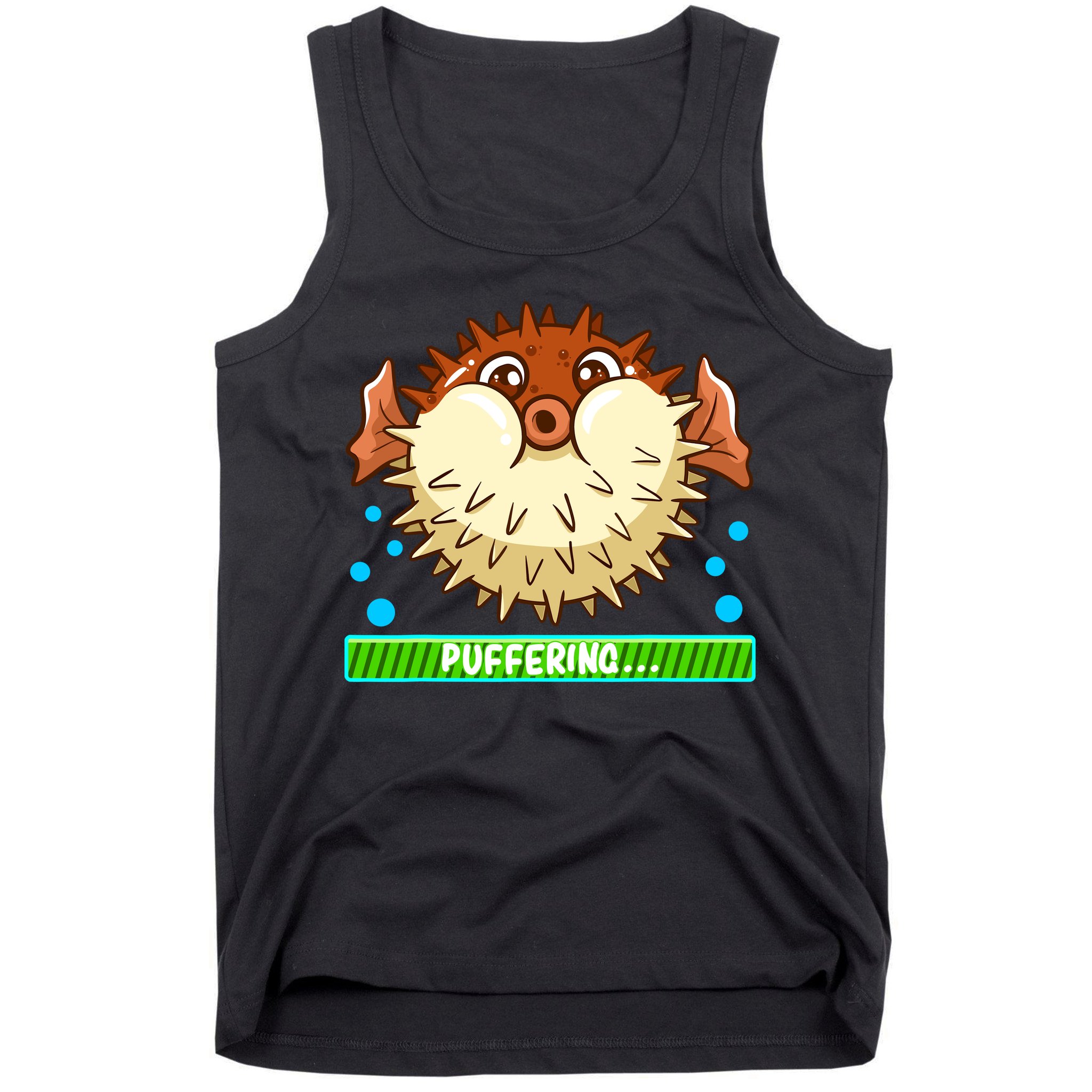 Pufferfish Puffering Puffers Tetraodontidae Fish Boy Girl Tank Top