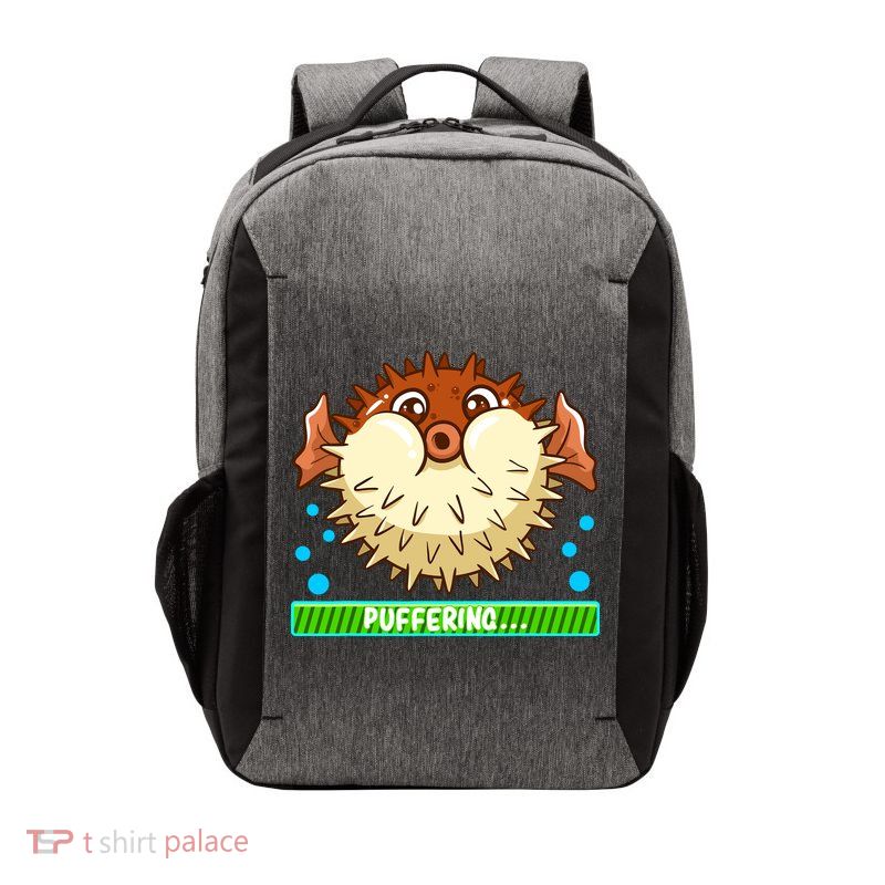 Pufferfish Puffering Puffers Tetraodontidae Fish Boy Girl Vector Backpack