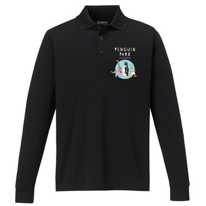 Penguin Park Performance Long Sleeve Polo