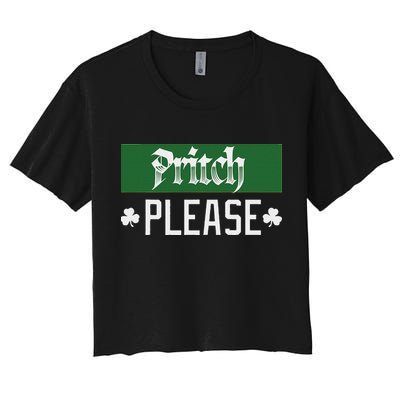 Pritch Please Women's Crop Top Tee
