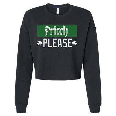 Pritch Please Cropped Pullover Crew