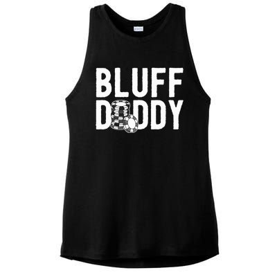 Poker Player Poker Cards Game I Bluff Bluffing Ladies PosiCharge Tri-Blend Wicking Tank