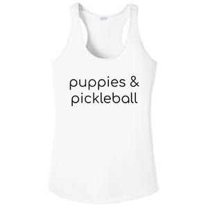 Puppies & Pickleball Ladies PosiCharge Competitor Racerback Tank