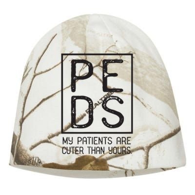 PEDS Pediatrician Pediatrics My Patients Are Cuter Kati - Camo Knit Beanie