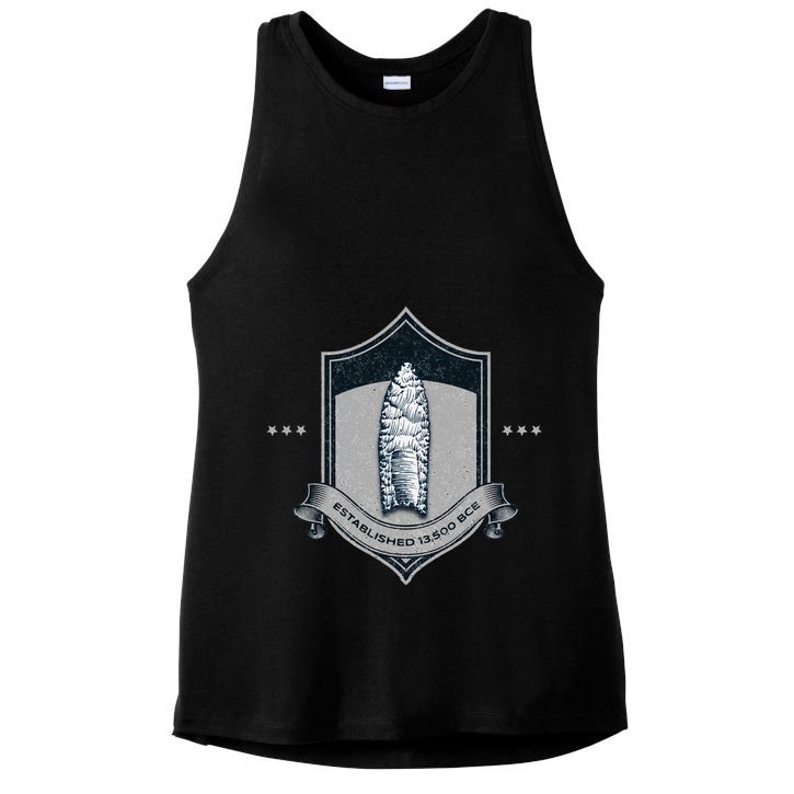 Paleo Projectile Point Ladies PosiCharge Tri-Blend Wicking Tank