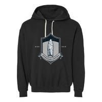 Paleo Projectile Point Garment-Dyed Fleece Hoodie