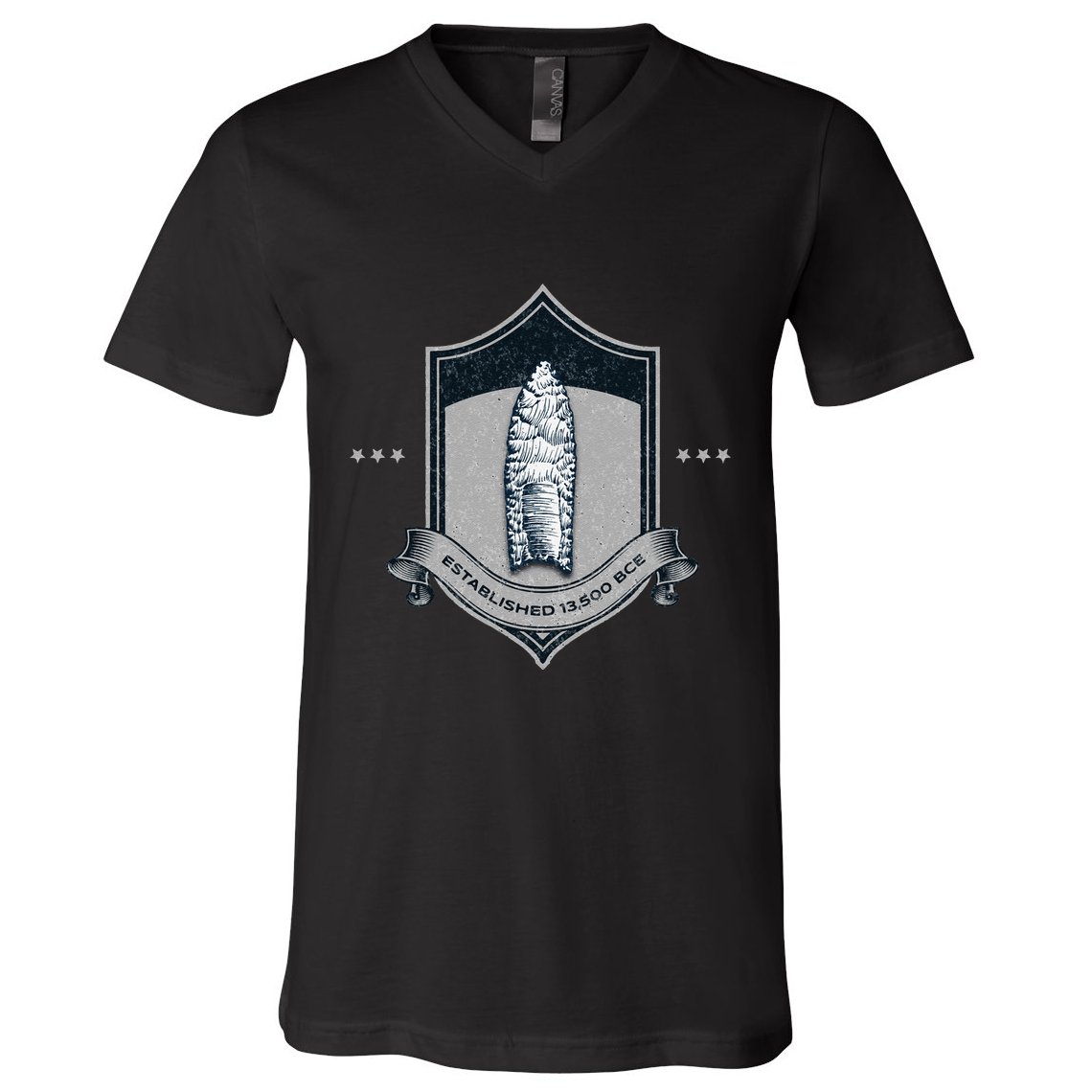 Paleo Projectile Point V-Neck T-Shirt