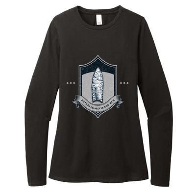 Paleo Projectile Point Womens CVC Long Sleeve Shirt