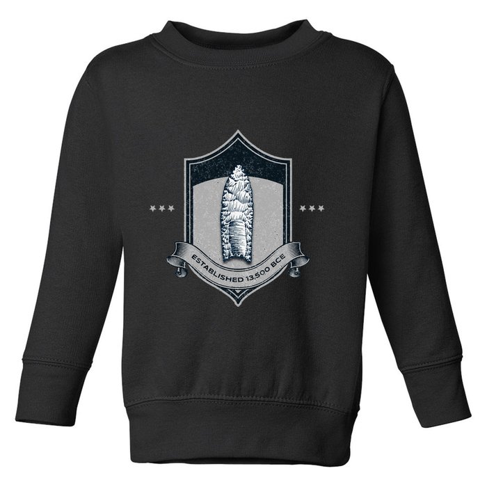 Paleo Projectile Point Toddler Sweatshirt