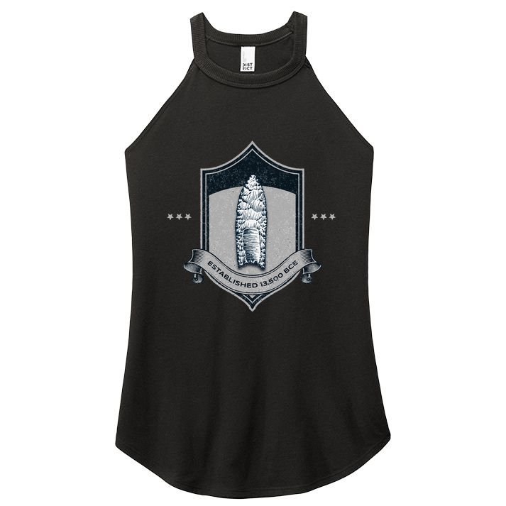 Paleo Projectile Point Women's Perfect Tri Rocker Tank