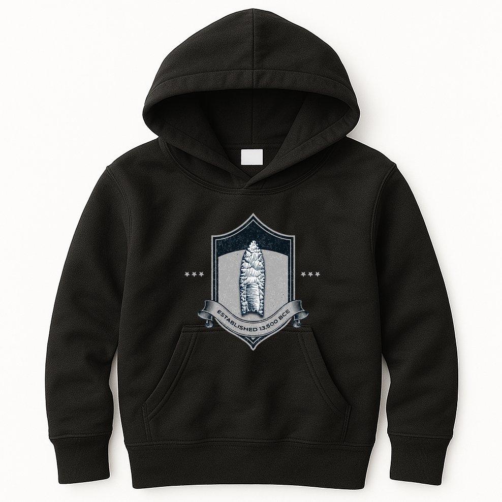 Paleo Projectile Point Kids Hoodie