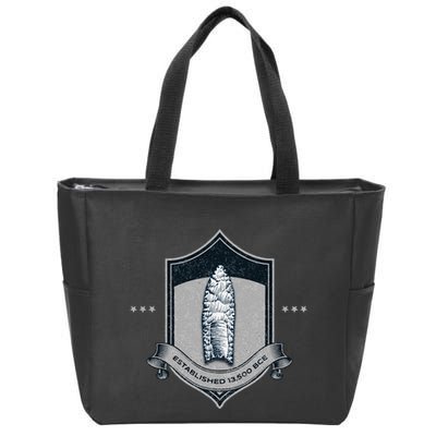 Paleo Projectile Point Zip Tote Bag