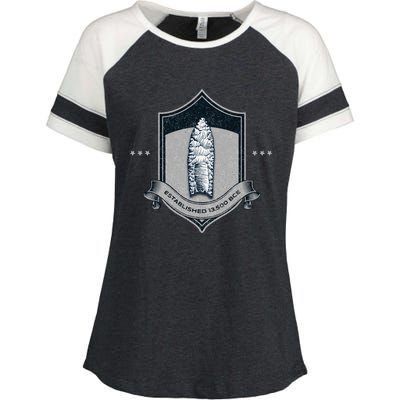 Paleo Projectile Point Enza Ladies Jersey Colorblock Tee