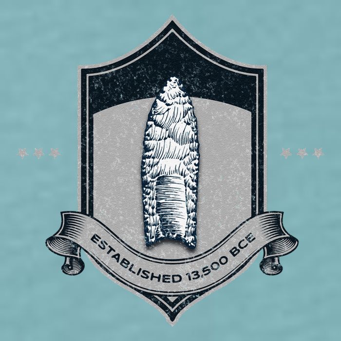 Paleo Projectile Point Sueded Cloud Jersey T-Shirt