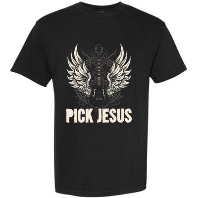 Preacher Pastor Pick Jesus Christian Sermonator Pastor Garment-Dyed Heavyweight T-Shirt