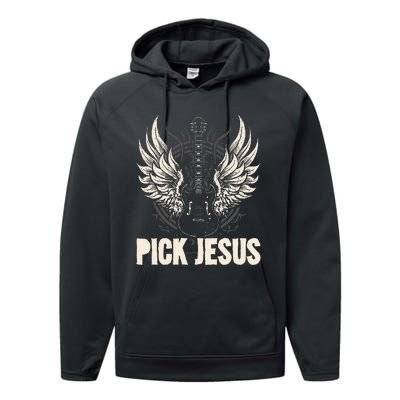 Preacher Pastor Pick Jesus Christian Sermonator Pastor Performance Fleece Hoodie