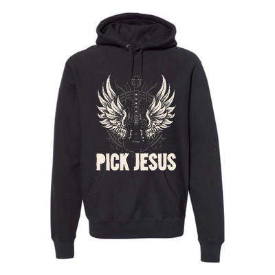 Preacher Pastor Pick Jesus Christian Sermonator Pastor Premium Hoodie